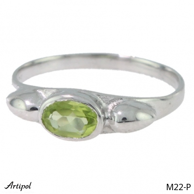 Ring M22-P with real Peridot