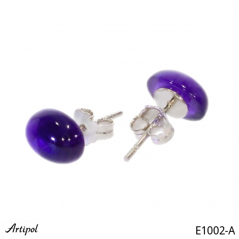 Earrings E1002-A with real Amethyst