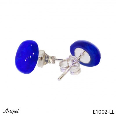 Earrings E1002-LL with real Lapis lazuli