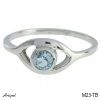Ring M23-TB with real Blue topaz