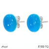 Earrings E1002-TQ with real Turquoise