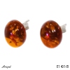 Boucles d'oreilles E1401-B en Ambre véritable