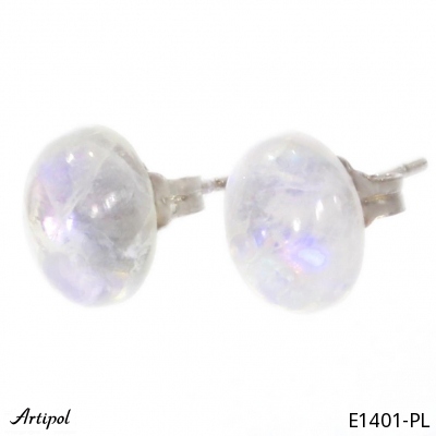 Earrings E1401-PL with real Moonstone