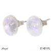 Earrings E1401-PL with real Moonstone