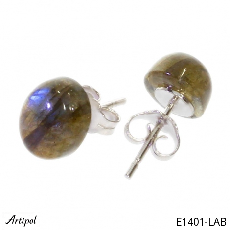 Earrings E1401-LAB with real Labradorite