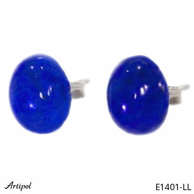Earrings E1401-LL with real Lapis lazuli