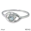 Ring M23-AQ with real Aquamarine