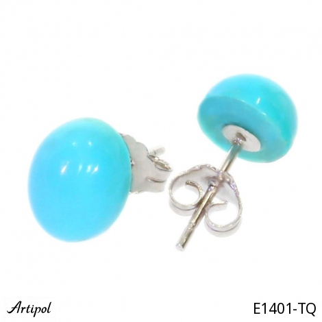 Boucles d'oreilles E1401-TQ en Turquoise véritable