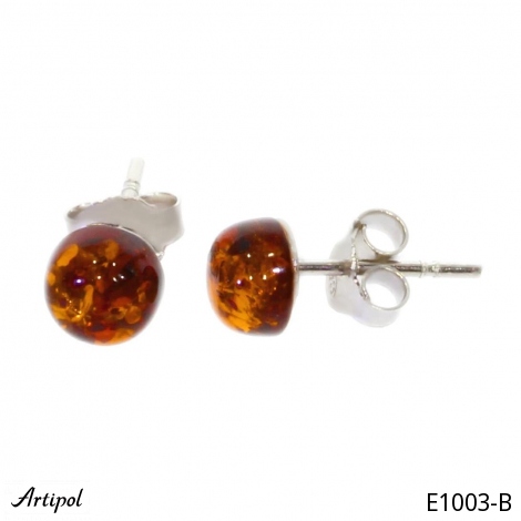 Boucles d'oreilles E1003-B en Ambre véritable
