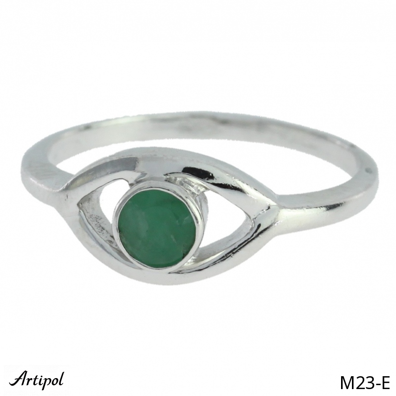 Bague M23-E en Emeraude véritable