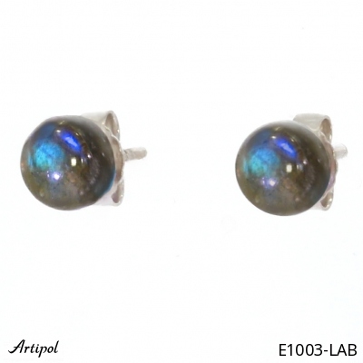 Earrings E1003-LAB with real Labradorite