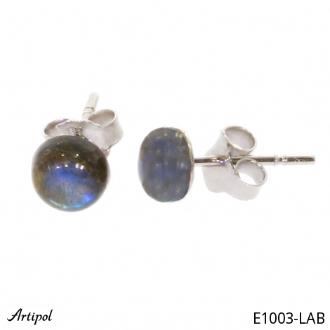 Earrings E1003-LAB with real Labradorite
