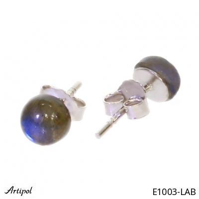 Earrings E1003-LAB with real Labradorite
