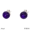 Earrings E1003-A with real Amethyst