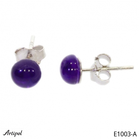 Kolczyki E1003-A z Ametystem
