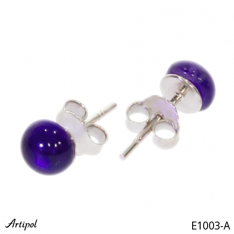 Earrings E1003-A with real Amethyst