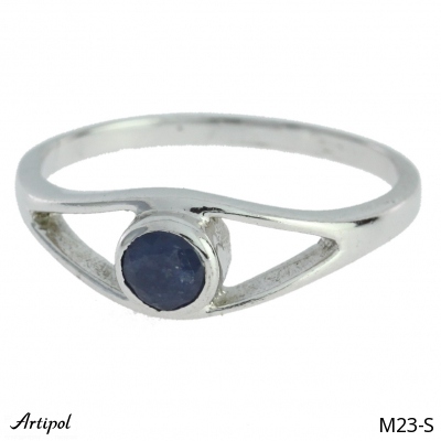 Ring M23-S with real Sapphire