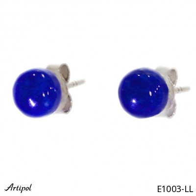 Silver lapis lazuli earrings