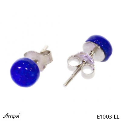 Earrings E1003-LL with real Lapis lazuli