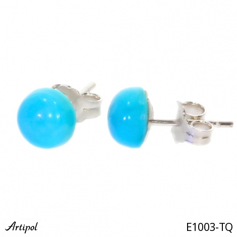 Boucles d'oreilles E1003-TQ en Turquoise véritable