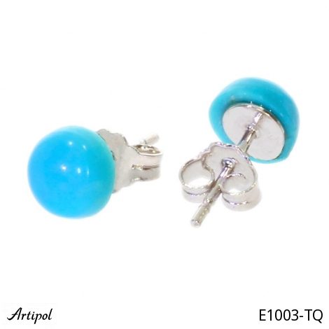 Boucles d'oreilles E1003-TQ en Turquoise véritable