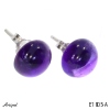 Earrings E1805-A with real Amethyst