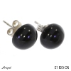 Boucles d'oreilles E1805-ON en Onyx noir véritable