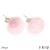 Boucles d'oreilles E1805-QR en Quartz rose véritable