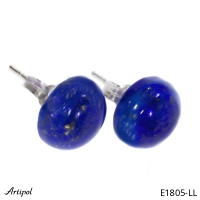 Earrings E1805-LL with real Lapis lazuli