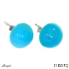 Earrings E1805-TQ with real Turquoise