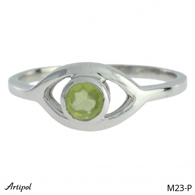 Ring M23-P with real Peridot
