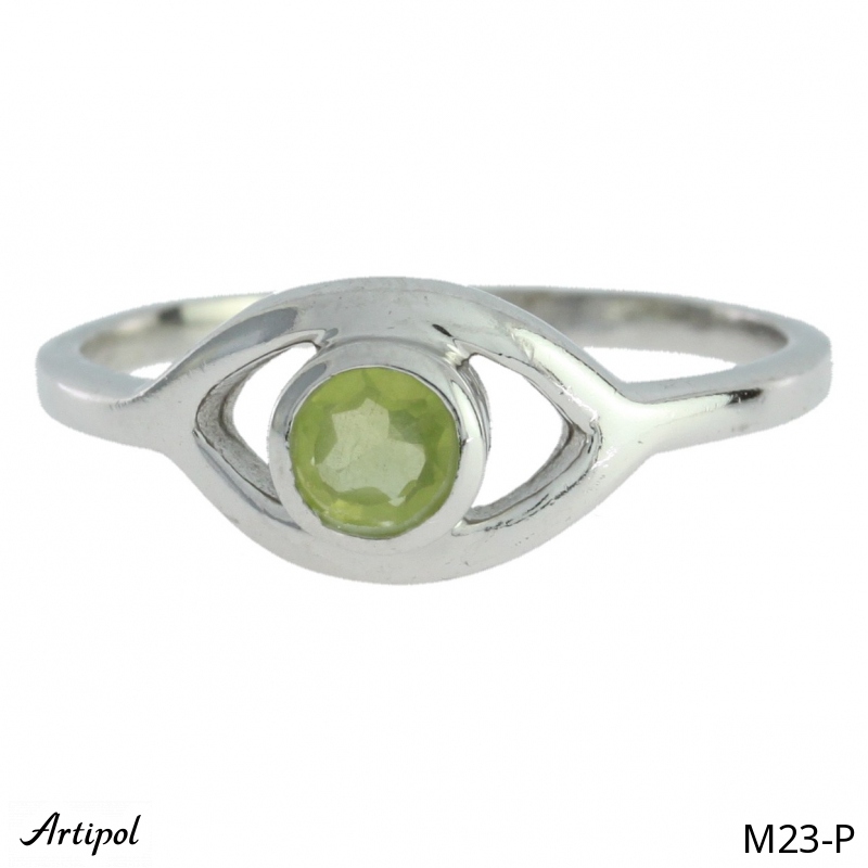 Ring M23-P with real Peridot