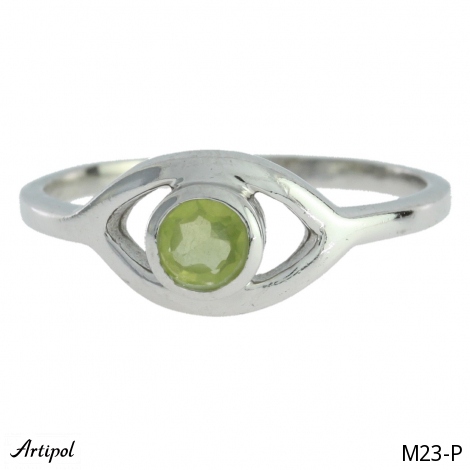 Ring M23-P with real Peridot
