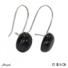 Boucles d'oreilles E1806-ON en Onyx noir véritable