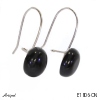 Earrings E1806-ON with real Black onyx
