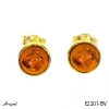 Earrings E2201-BV with real Amber