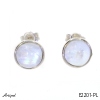 Earrings E2201-PL with real Moonstone
