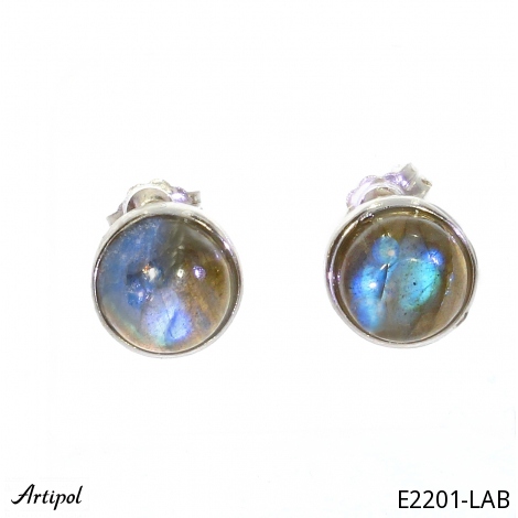 Boucles d'oreilles E2201-LAB en Labradorite véritable