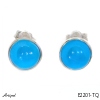 Earrings E2201-TQ with real Turquoise