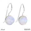 Earrings E2206-PL with real Moonstone