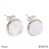 Earrings E2601-PL with real Moonstone