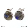 Earrings E2601-LAB with real Labradorite