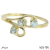 Ring M26-TBV mit echter Blauem Topas