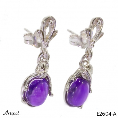 Boucles d'oreilles E2604-A en Amethyste véritable