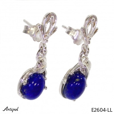 Earrings E2604-LL with real Lapis lazuli