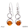 Boucles d'oreilles E2607-B en Ambre véritable