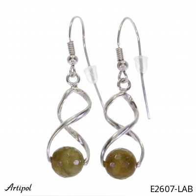 Boucles d'oreilles E2607-LAB en Labradorite véritable