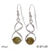 Earrings E2607-LAB with real Labradorite