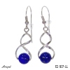 Earrings E2607-LL with real Lapis lazuli