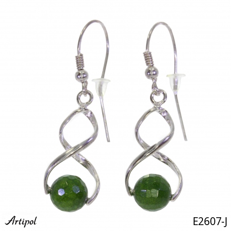 Boucles d'oreilles E2607-J en Jade véritable